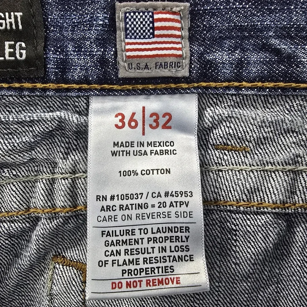 Ariat FR M5 Straight Leg Jeans Mens 36x30 CAT 2 Flame Resistant USA Fabric